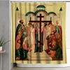 Exaltation Of The Holy Cross Lord Icon Theotokos Protection Orthodox Archangel Michael Waterproof Shower Curtain By Ho Me Lili