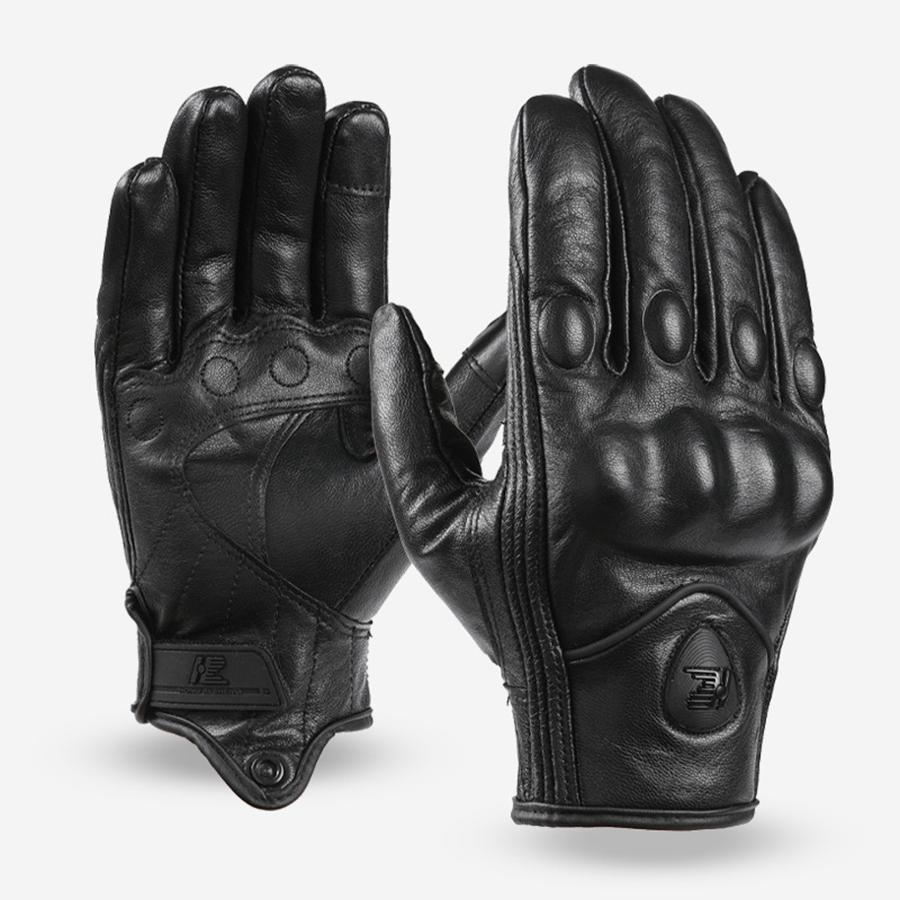 Motorcycle gloves, genuine leather, men's and women's riding motorcycles, tactical warmth, sheepskin touch screen, off-road prot
