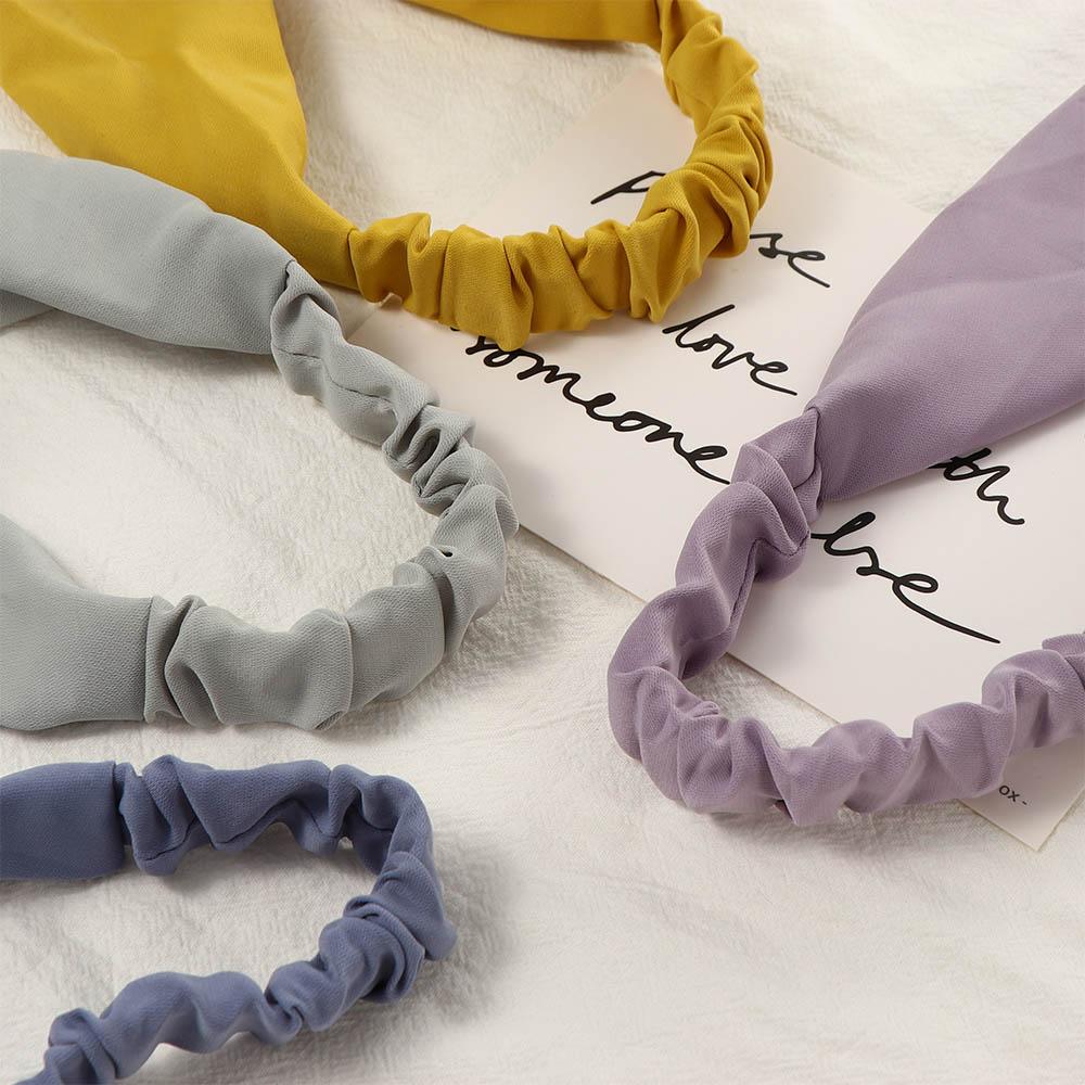 Cute Hair Band Women Candy Color Hair Accessories Headwrap Triangle Hair Scarf Bandana Turban