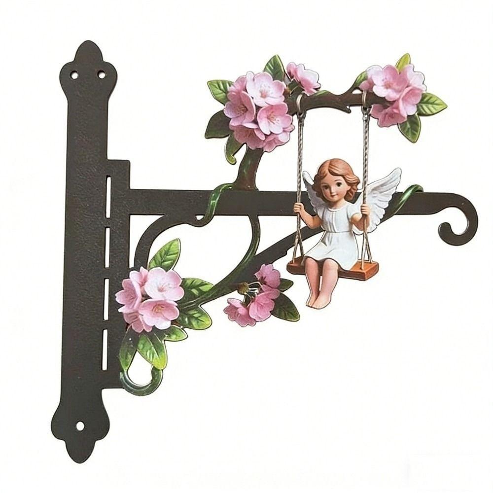 Rust-Proof Hanging Bracket Colorful Metal Decorative Rack Beautiful Wall Hook Corridor