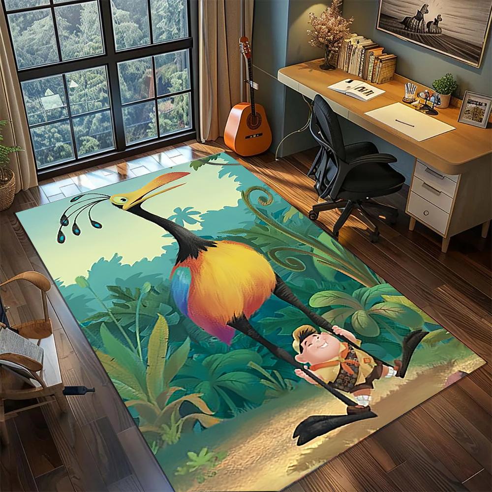 

There Colorful Balloon House Rug Carpet Large Area Rug Non Slip Washable Floor Mat Gamer Room Bedroom Home Decor 60x90cm