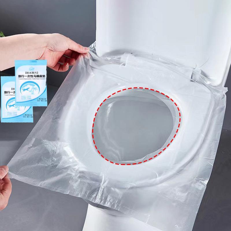 

10/30/50 шт одноразовые чехлы на сиденья унитаза гигиенические общественные туалеты для путешествий и домашнего использования компактные герметичные антибактериальные защита 30pcs