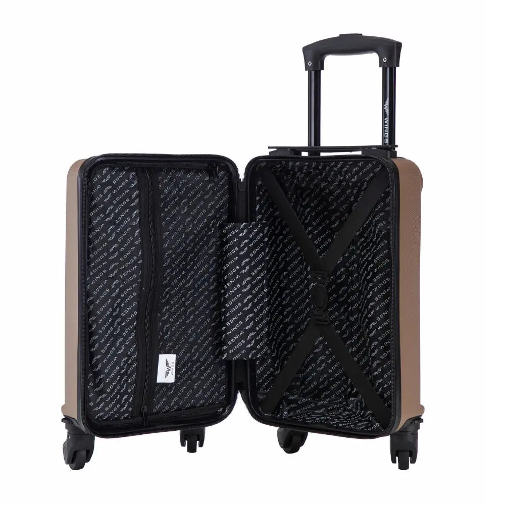 Wings Free Carry On Harrier Champagne Cabin Suitcase