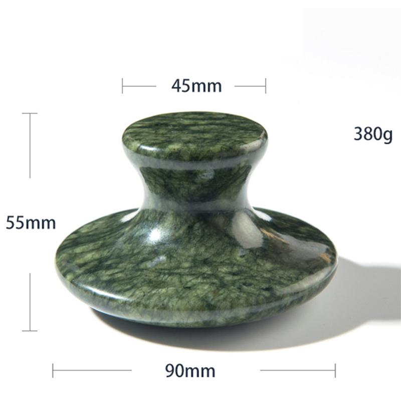Natural Jade Large Mushroom Shaped Massager Ciu Jade Scraping Beauty Gouache Scraper Beauty Gua Sha Massage Stone