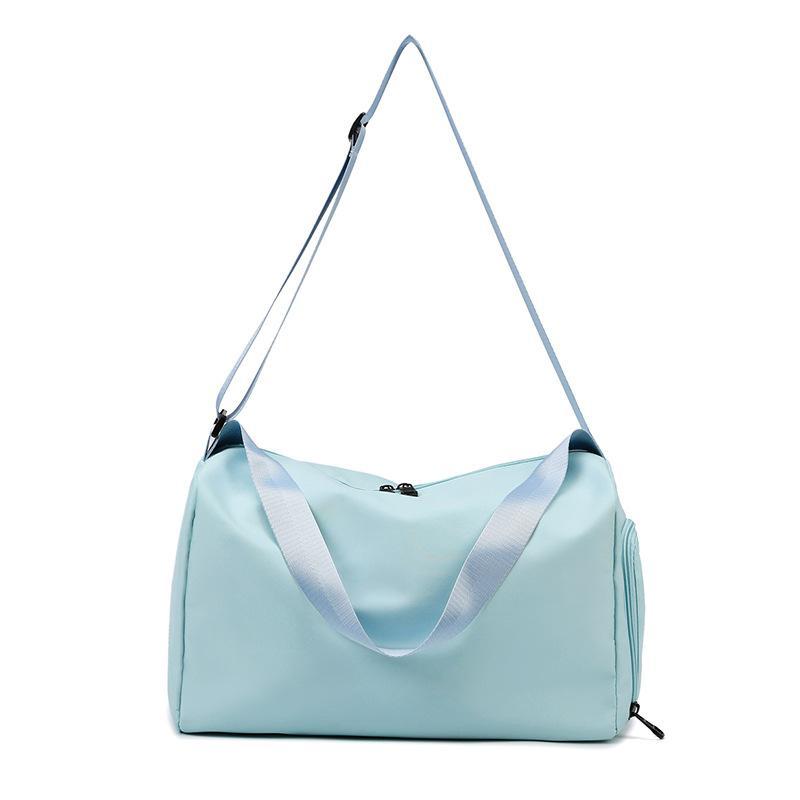 Travel Gym Bag for Women Adjustable Non-Slip Shoulder Strap Dry Wet Separation for Yoga Fitness Outdoor Activities