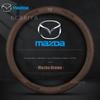 Coprivolante in Fibra di Carbonio e Pelle da 38CM per Mazda 2 3 CX5 CX30 CX8 CX3 Mazda2 6 5 CX9 BT50 Accessori Auto