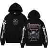 West Coast Chopper Logo Pattern Hoodie, Men's Retro Streetwear, Unisex Long-sleeved Sweatshirt, Men's Gothic Hoodie.