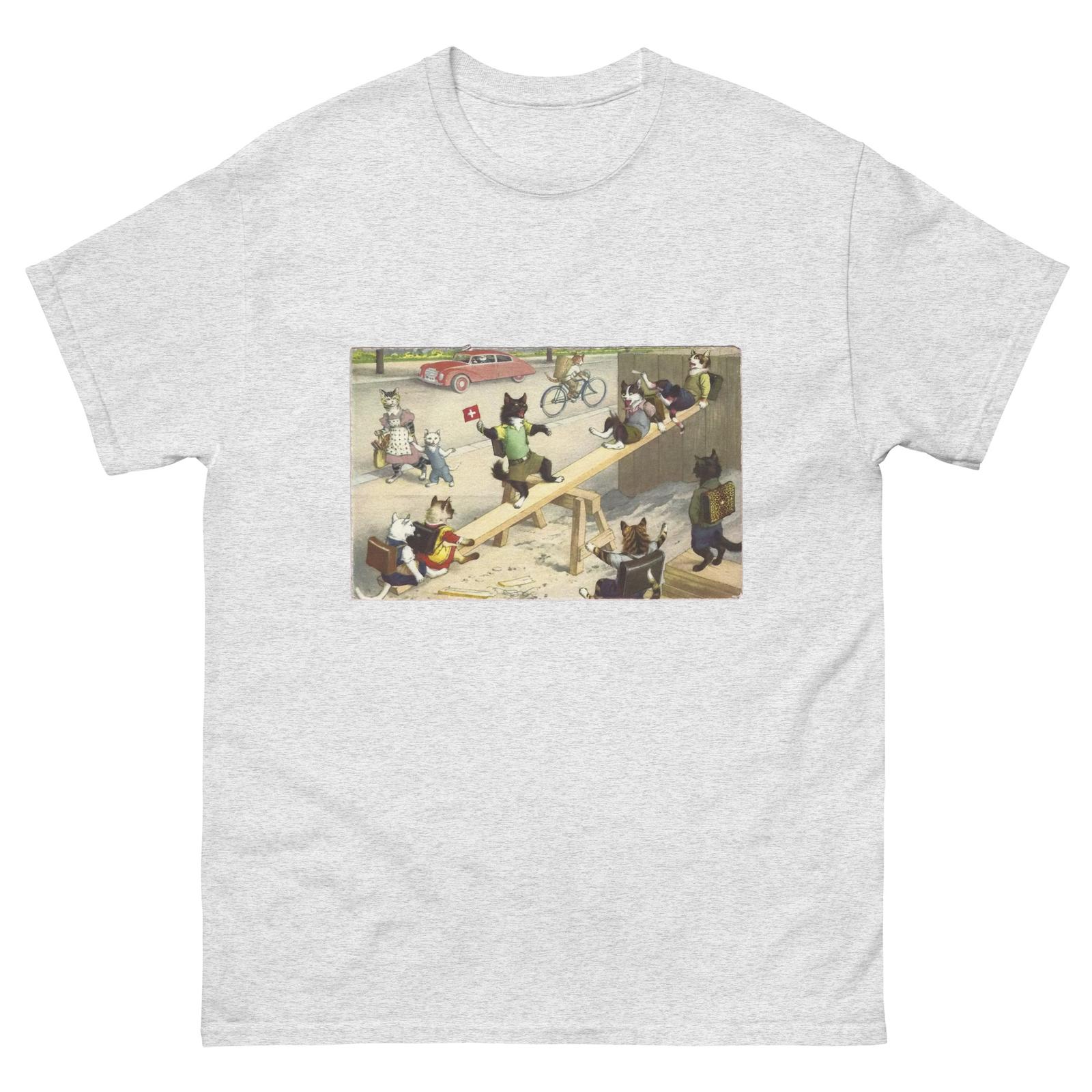 Mainzer Cat Postcards and Eugen Hartung Cats Unisex T-Shirt Mens Womens Tees Top S