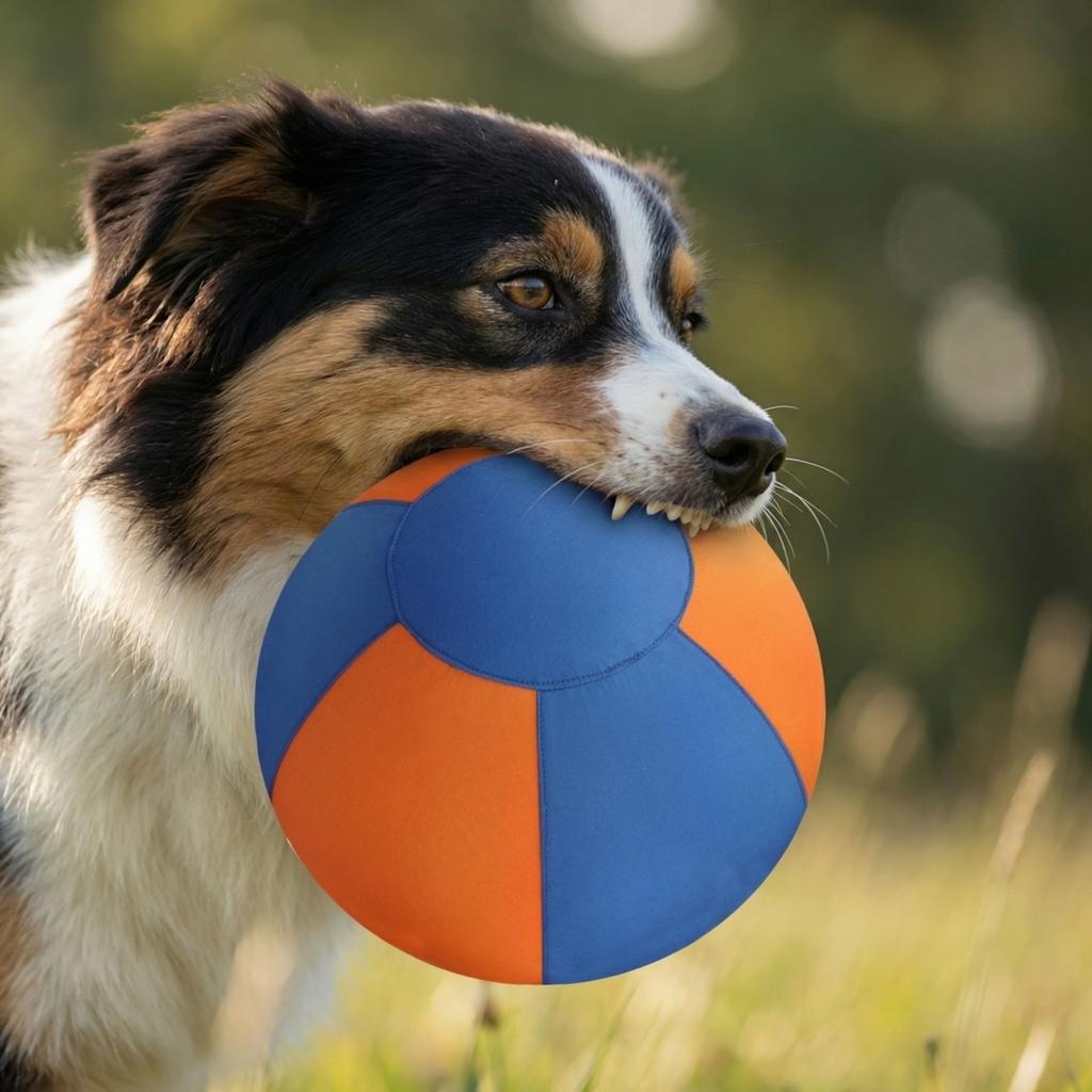 Durable Dog Toy Soft Plush Ball for Interactive Play and Chewing Suitable for Medium to Large Dogs Indoor and Outdoor Use