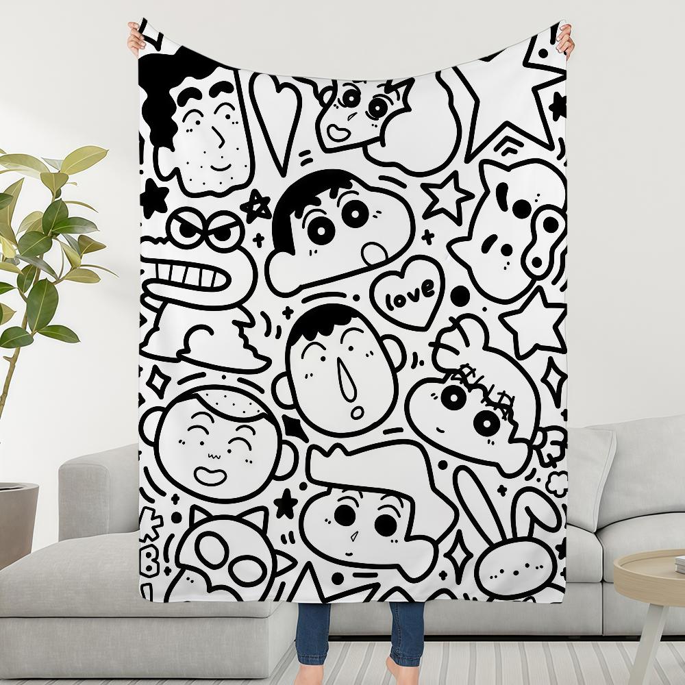 Blanket Throw Super Cosy Plush Living Room C-ChanS Sofa C-CrayonS Couch Childish S-ShinS Birthday Gifts