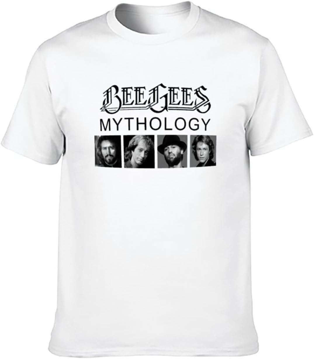 Men s T-Shirt Feel Soft Mens Bee Gees Mythology Soft and Light White M белый