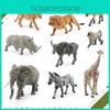 Südafrika Zebra Löwe Tier PVC Modell Set mit realistischen Wildtierfiguren für Bildungszwecke