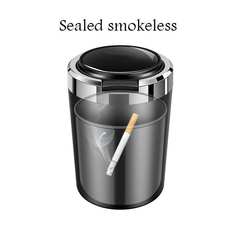 UMEG7 Car ashtray with blue LED light stainless steel liner for Mercedes Benz A B C E G W S Class GLA GLB CLC GLK GLS GLE CLA CLS EQE