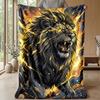 Fire and Ice Tigers 1 Theme blanket Lightweight Warm Flannel Blanket Decorative Throw Blanket for Home Decoration