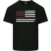 Breast Cancer Awareness USA Flag Unisexs Light Cotton TShirt