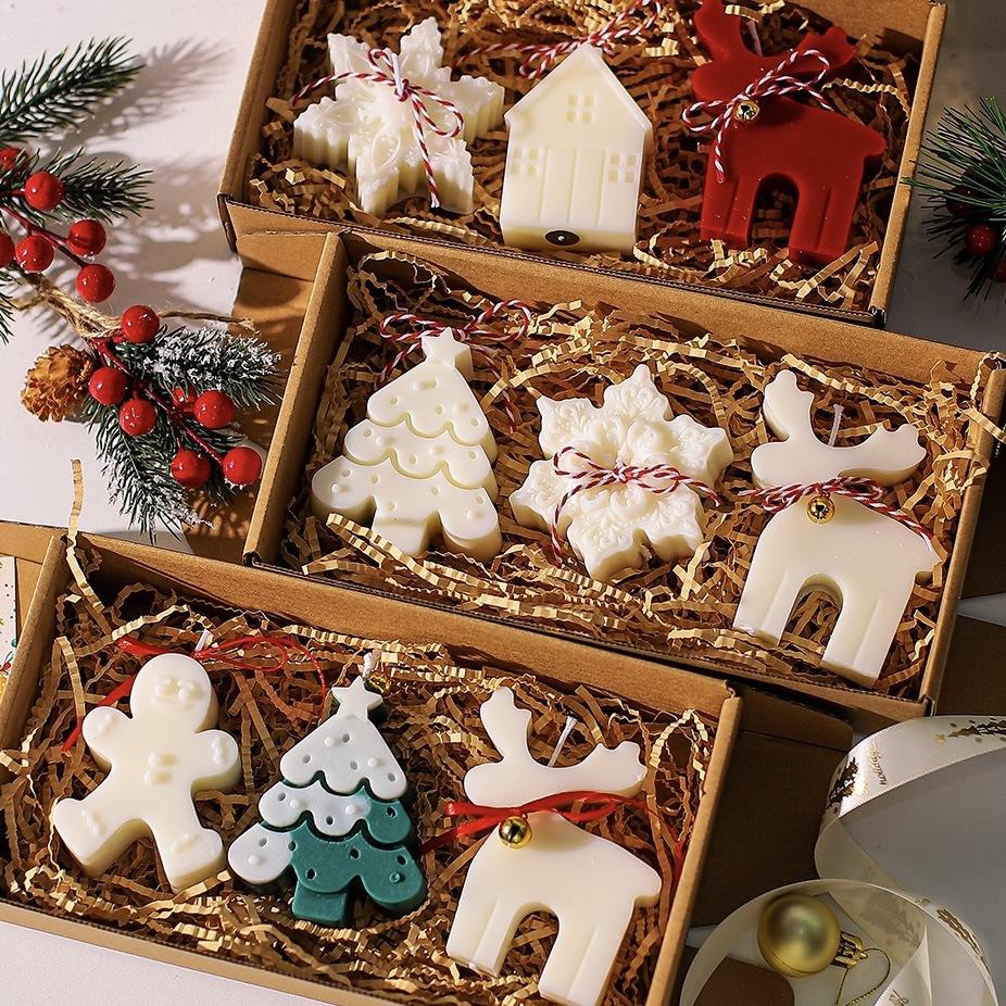 Nordic Christmas Tree Scented Candle Christmas Gift Creative Tree Handmade Holiday Scene Ornaments Handmade Creative