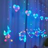 LED Happy Birthday Vorhanglichter - Feier Party Dekoration Eiszapfen Lichterkette für Geburtstagsszene