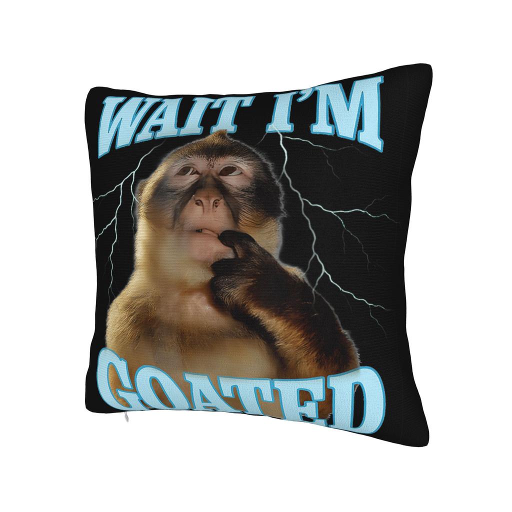 Thinking Monkey Meme Pillow Covers Accessories Soft Cushion Cover Decorations Throw Pillow Case Cover Home Multi Size