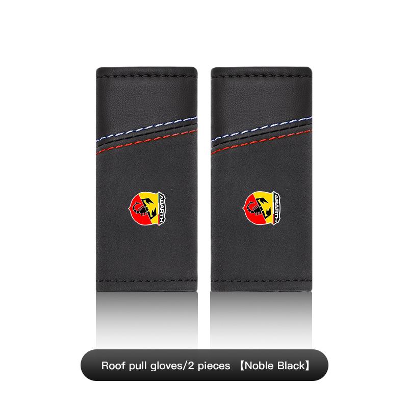 

2Pcs Auto Roof Pull Gloves Car Roof Armrest Cover Handle Covering For Fiat Abarth 500e Panda Tipo FR Argo Freemont Viaggio Bravo