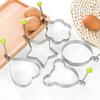 Stainless Steel Fried Egg Shaper Mould Maker Breakfast Baking Pancake Mold Creative Cake Tool Baking Cooking Kitchen Gadgets