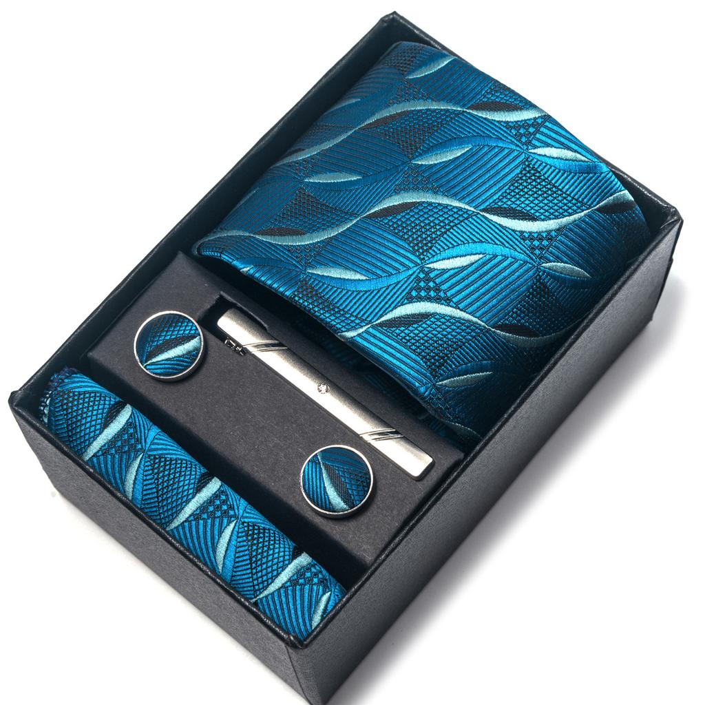 1200-Pin Men'S Tie Net Color Gift Box Tie Set Group Business Dress Wedding Tie Factory
