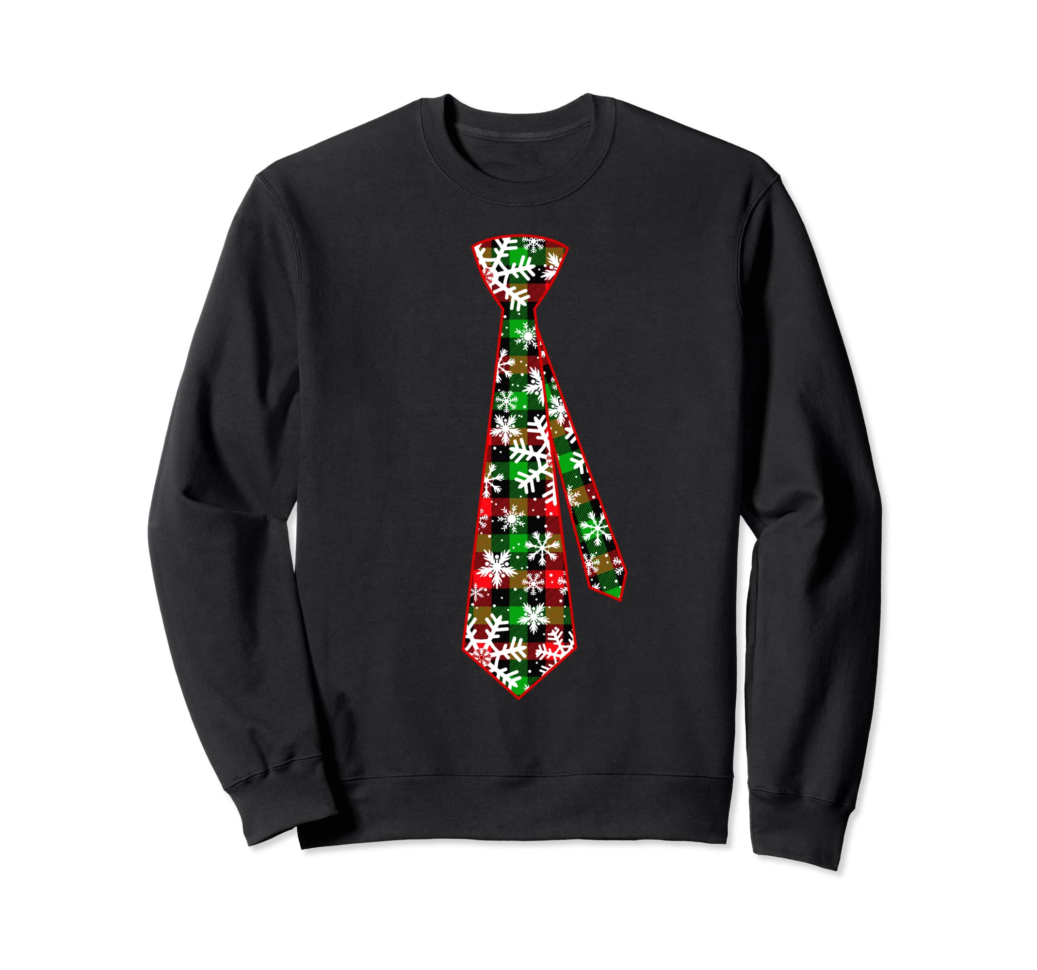 

Christmas Tie Tie - Men s Christmas Red Buffalo Check Tie Sweatshirt