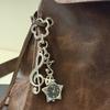 Retro Star Watch Keychain Y2K Carabiner Pendant Couple'S Bag Charms Hangings Ornament Accessories
