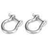 2pcs Bow Shackle Stainless Steel Anti Corrosion D Ring Anchor for Camping Hiking Outdoor Sports(M18 950kg Load )