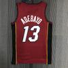 Miami Heat Basketball Jersey Custom Name Number Printed Sportswear Breathable Performance Shirt Men Women
