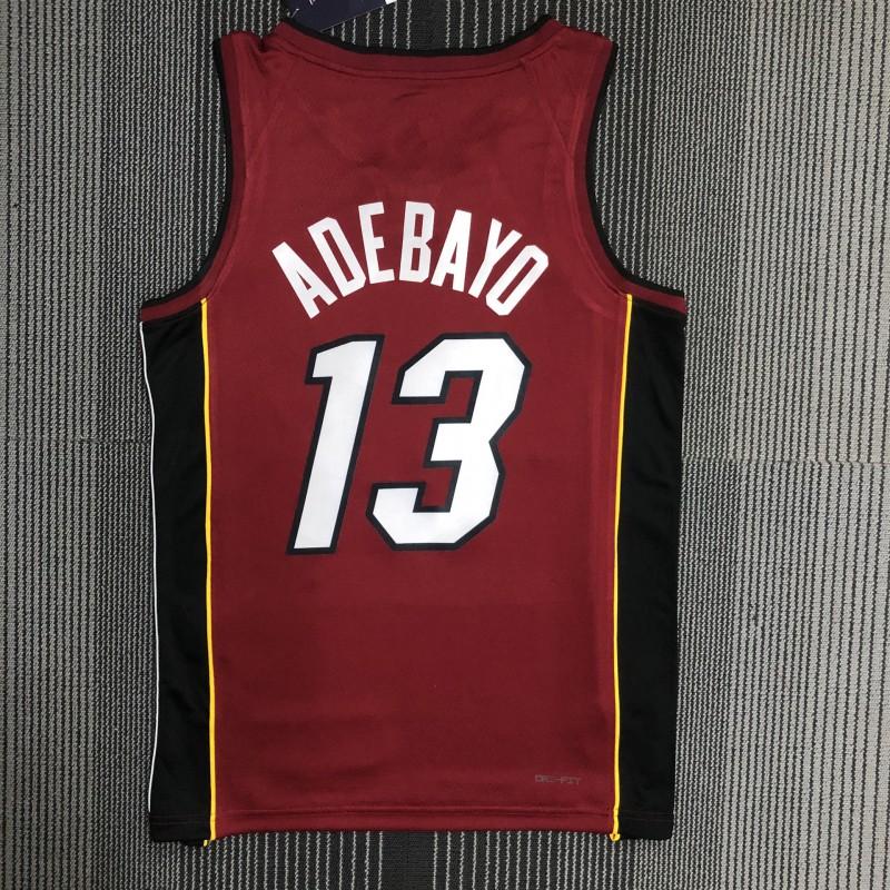 Miami Heat Basketball Jersey Custom Name Number Printed Sportswear Breathable Performance Shirt Men Women