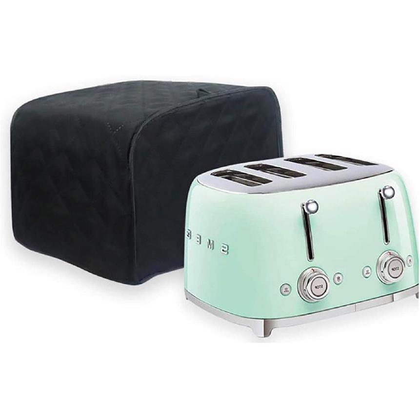 4 Slice Toaster Cover Bread Machine Dust Protection Cover Kitchen Toaster Cover Washable Cotton Linen Bakeware Protector Fits for Most 4 Slice Long