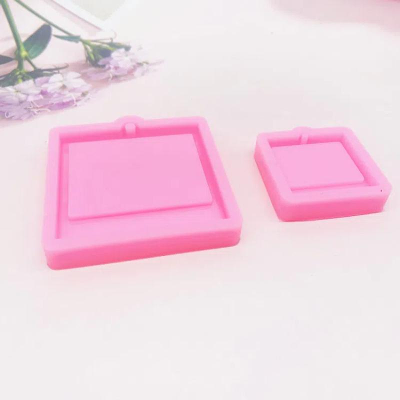 Photo Frame Epoxy Resin Keychain Mold Cat Dog Tag Pendant Silicone Mould For DIY Casting Crafts Jewelry Making Accessories