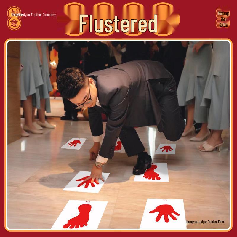 

Wedding Door Games: Fun Pranks for Groom & Groomsmen Blocking the Bride s Door with Handprints & Footprints 4 Imprint Cards