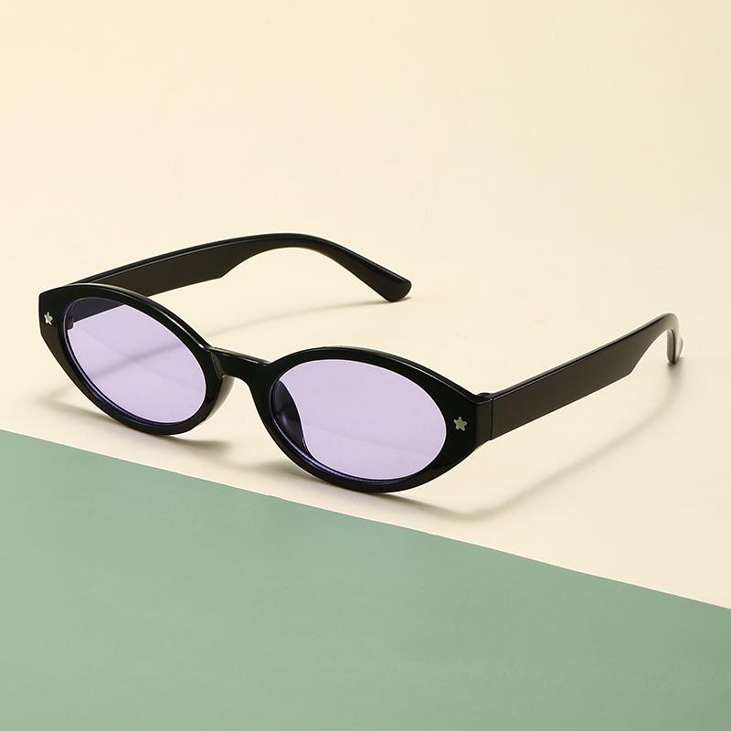 Fashion Colorful Oval Sunglasses Women Men Vintage Luxury Brand Sun Glasses Outdoor Party Travel Lady Man Glasses UV400