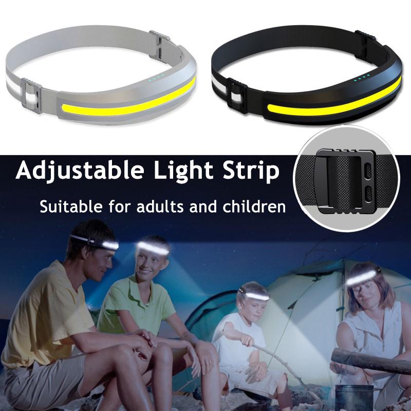 COB Tragbare Stirnlampe Rot und Weiß Doppelte Lichtquellen Lampe Arbeit LED Stirnlampe Outdoor Camping Angeln Laufen Scheinwerfer Lampe