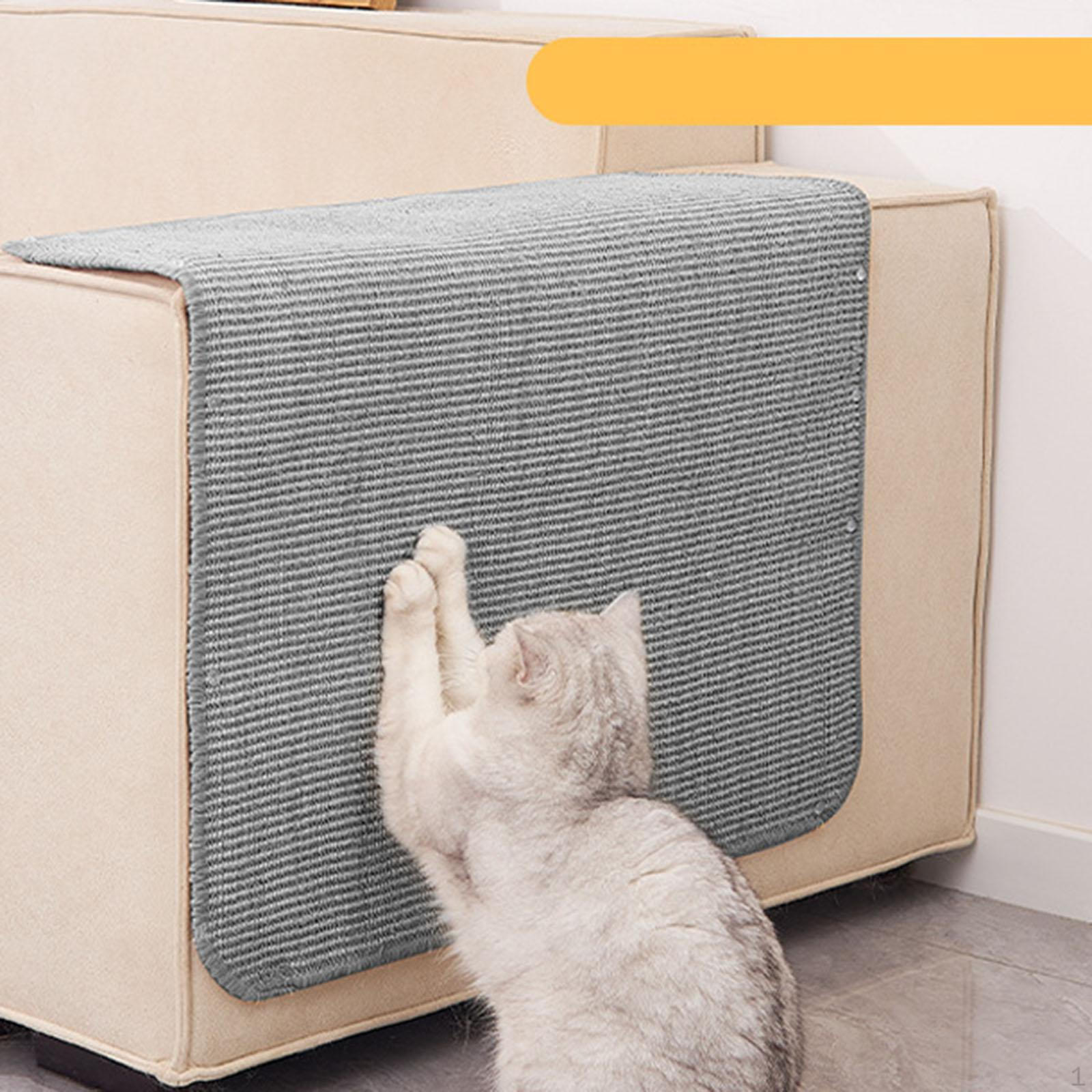 

Когтеточка для кошек, напольный коврик для когтей, коврик с самоклеящимися лентами, защищает ковер и диван из сизаля XL