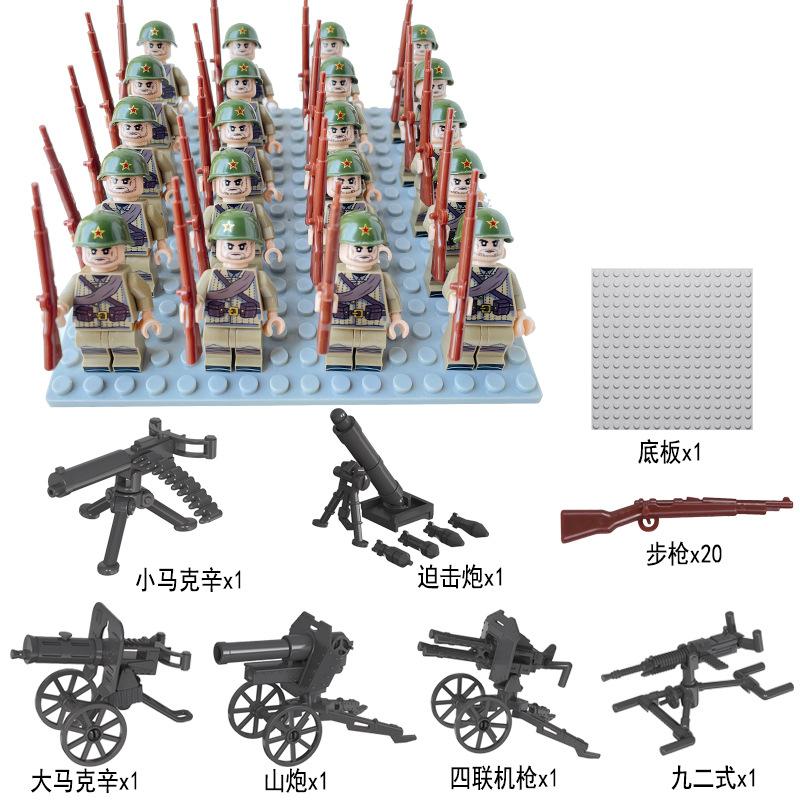 Doll Building Block Doll British Military Puzzle Assembly Toy