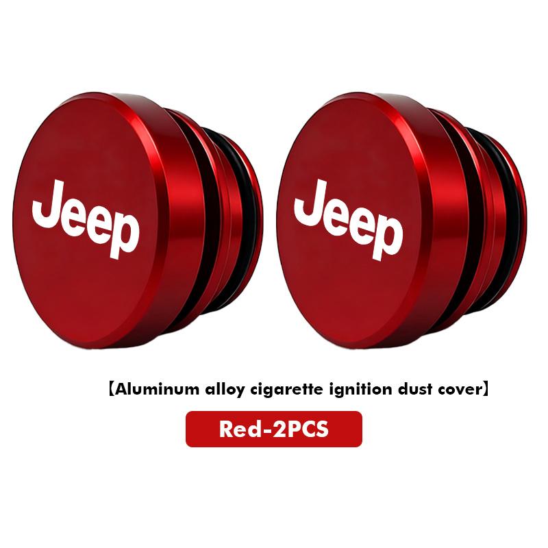Car Cigarette Lighter Cover Dust Proof Decoration Cap For Jeep Cherokee Wrangler JK Gladiator Compass Renegade Patriot AJZ1