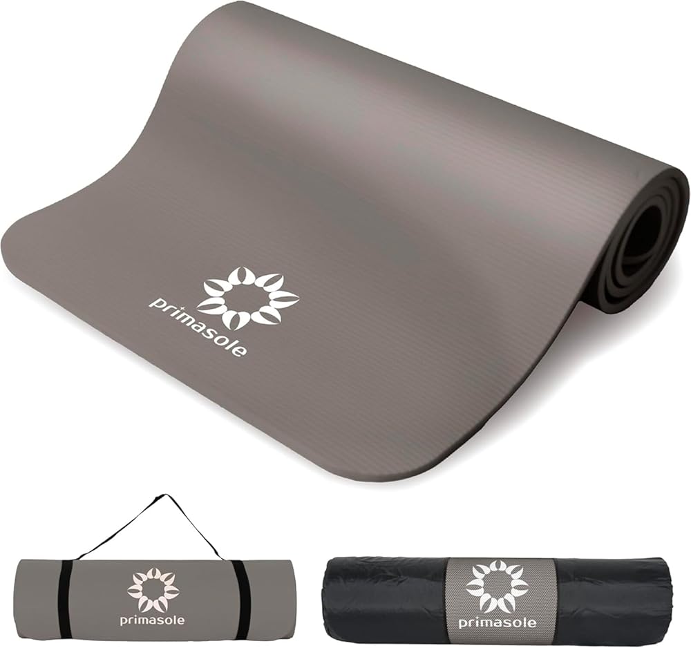 Primasole (primasole) Yoga Mat Training Mat Thickness 10mm Non-slip horizontal striped embossed S...