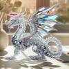 M-2D Acrylic Decor Peacock Figure Peacock Lotus Dragon Wolf Decor For Office Housewarming Gift Home Desktop Decor Lucky Ornament