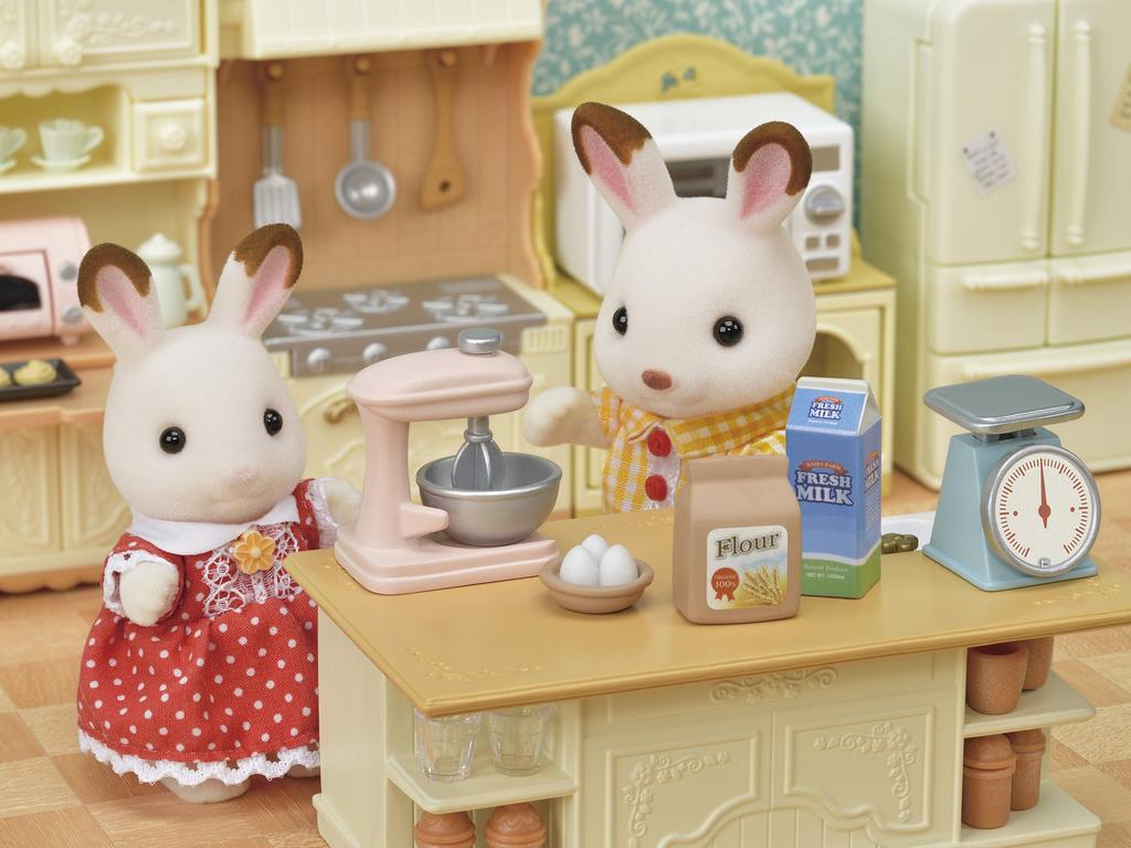 Sylvanian Families Furniture ST Mark Certified Toy Dollhouse for Ages 3 and Sylvanian Families by Epoch [Island Kitchen] Ka-423 Up,
