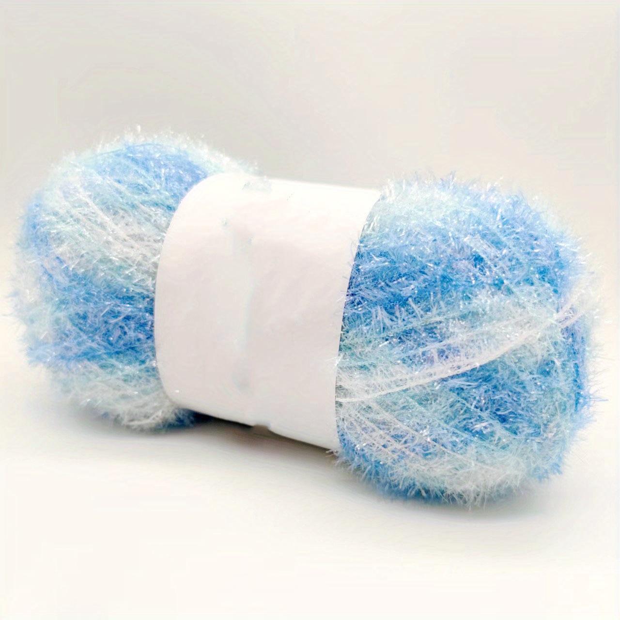 

6 шт. Секционно окрашенная рафия для пляжных сумок Толстый полиэстеровый моток (300г) - Текстурированная пряжа для вязания крючком для сумок-тоут, шалей своими руками 8pcs - 400g/14.1oz