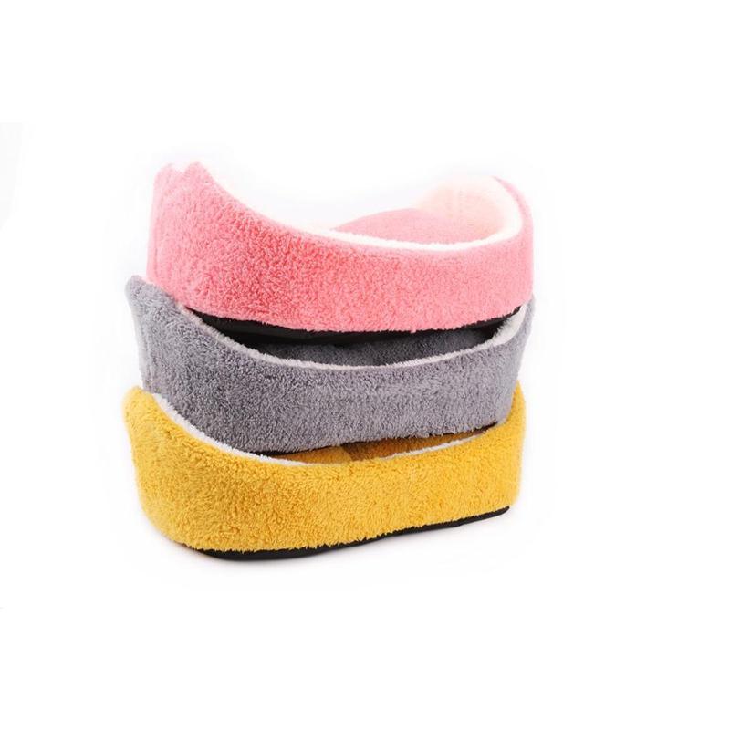 Comfortable Cute Winter Warm Pet Dog Cat Bed House Cushion Hamburger Shape Plush Bed Sleeping Bag