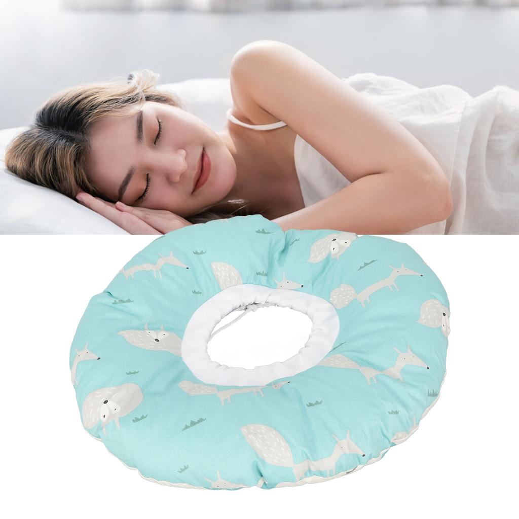 Ear Piercing Pillow Cartoon Animal Pattern Inflammation Pressure Sore Relief Ear Guard Pillow 12.6 Inch