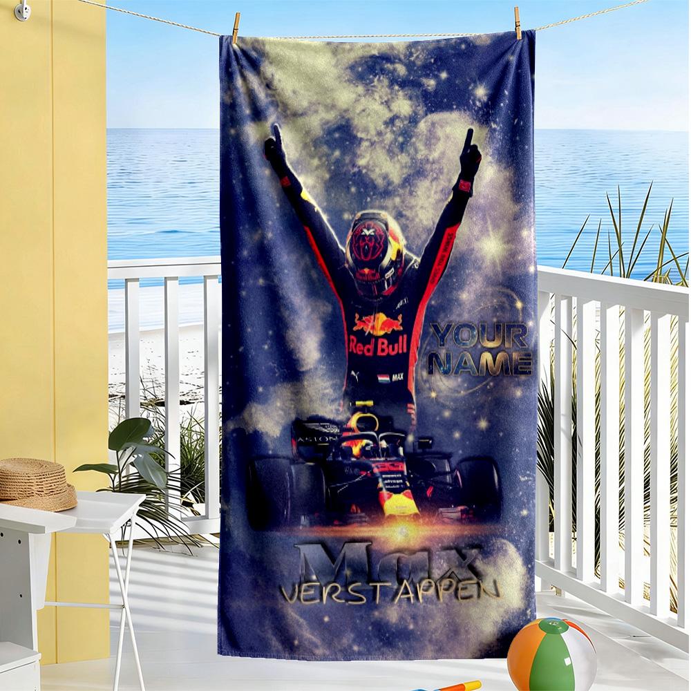 Oracle Bull Customized Name Beach Towel Super Soft Microfiber Quickdry Fabric Perfect for Traveling Yoga Camping and Swimming