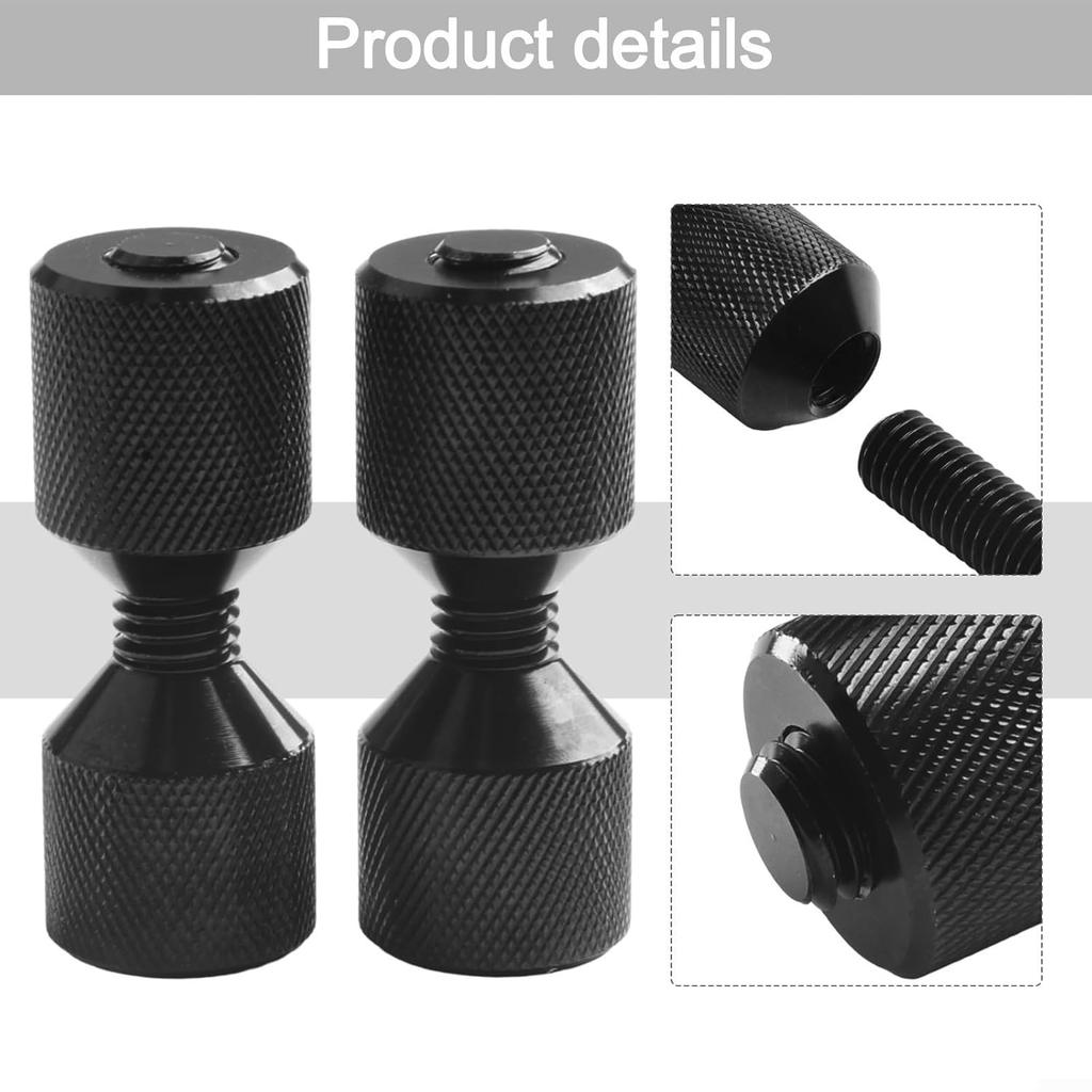 Two Hole Pins Set, Pack of 2 Aluminium Flange Two Hole Pins 1-1/8” Two Hole Alignment Pins & 1-5/8” Detachable Flange Double Hole Pins