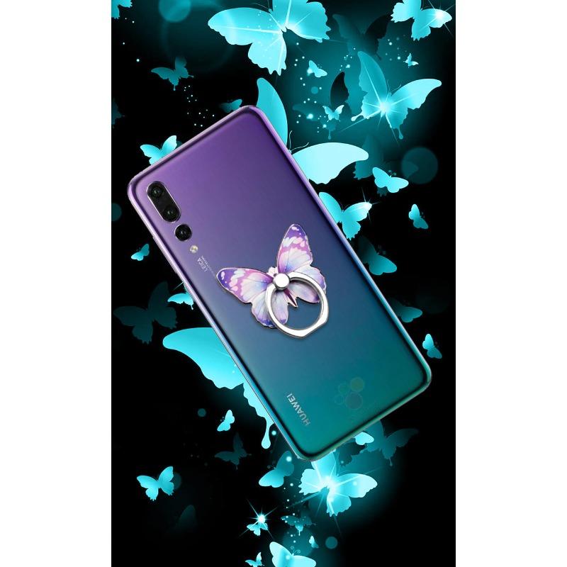 Mobile Phone Ring Buckle Holder Cartoon Cute Metal Desktop Creative New Painted Butterfly Mobile Phone Ring Buckle Holder