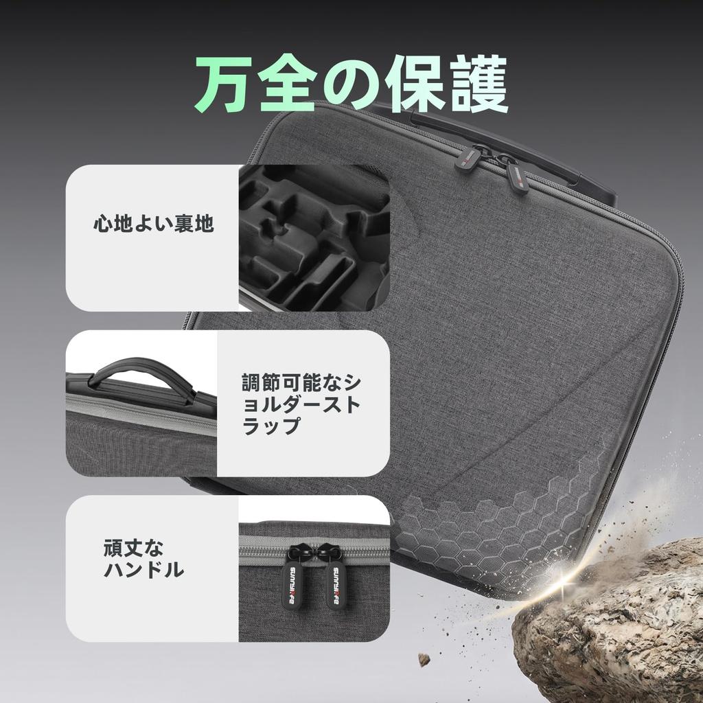 LINGHUANG Hard Carrying Case for DJI RS 5 Combo Gimbal Stabilizer EVA Shockproof Shoulder Bag Travel Storage Briefcase 32 X 30.5 8.7 Cm Black
