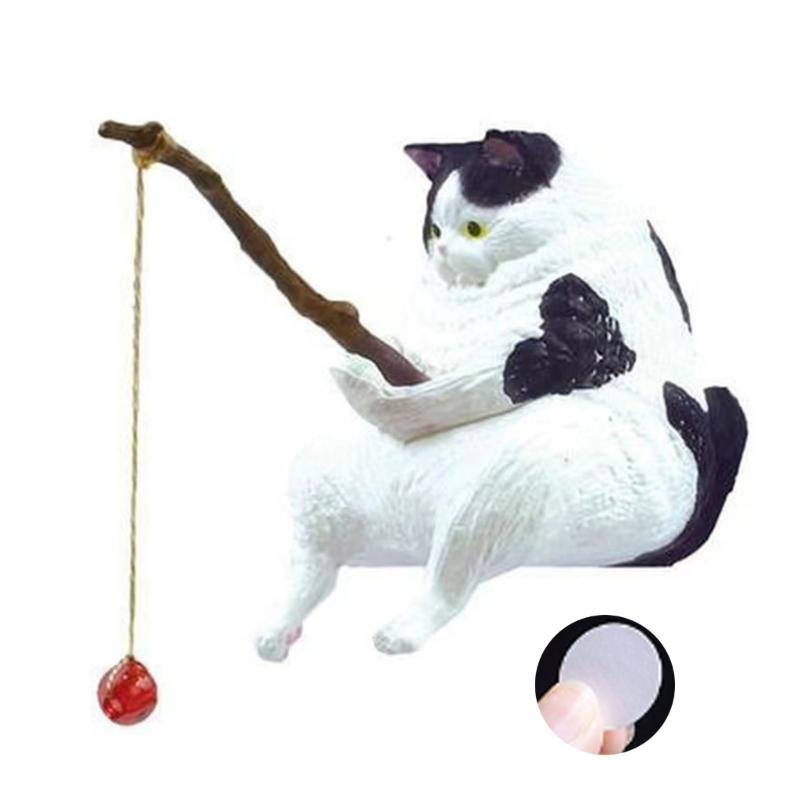 

Cats Angler Car Decors Heat Resistant Resin Craft Dashboard Accessory Rearview Pendant for Automotive Decoration