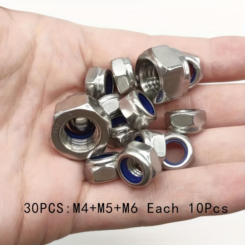 

304Stainless Steel Lock NutDIN985Anti-loosening Anti-slip Nylon Lock NutM2M6M8M10M20